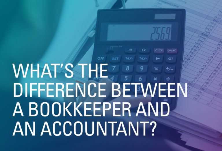 What’s the Difference Between a Bookkeeper and an Accountant?